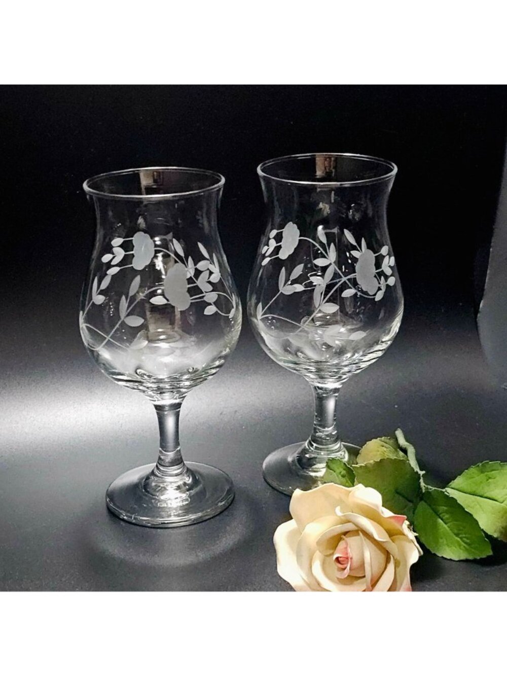 2 Princess House Heritage Candleholder 7" votive tealight vtg 1990s romantic cry - Picture 6 of 6